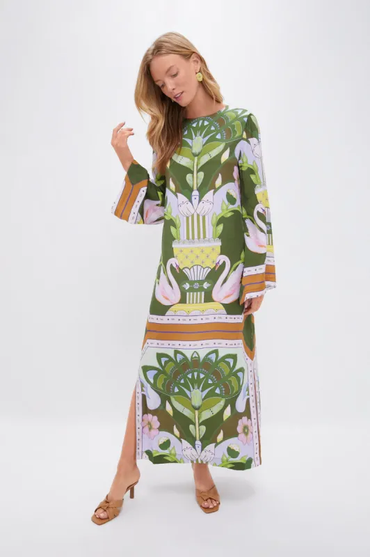 Green Multicolor Print Lilian Dress sold by Tuckernuck