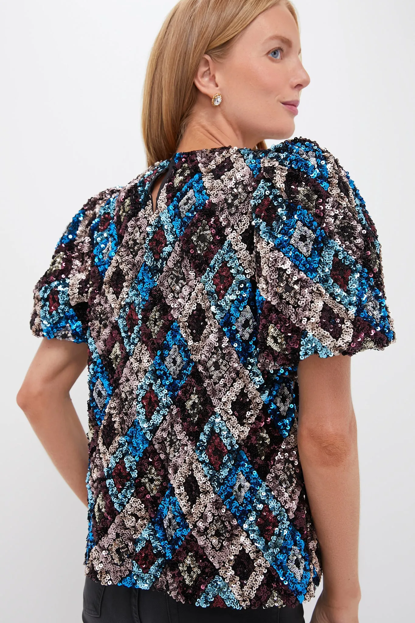 Multi Sequin Jada Blouse sold by Tuckernuck product image thumbnail 4
