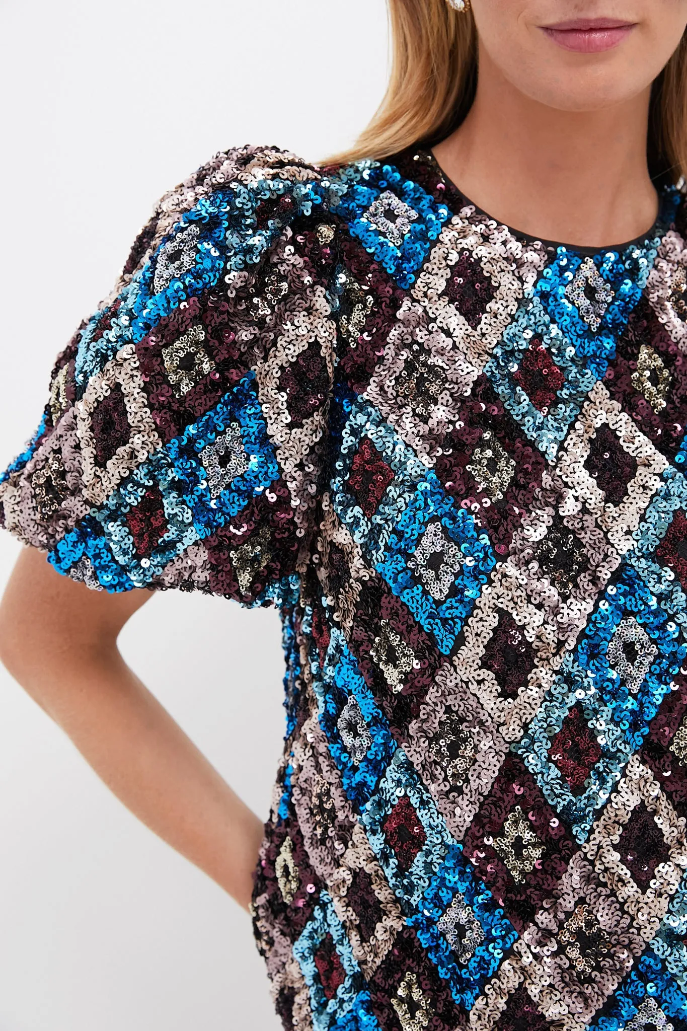 Multi Sequin Jada Blouse sold by Tuckernuck product image thumbnail 5