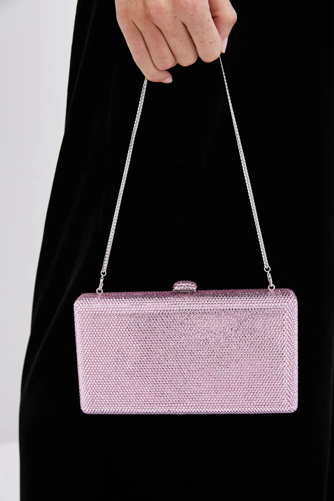 Pink Embellished Crystal Clutch sold by Tuckernuck product image thumbnail 5