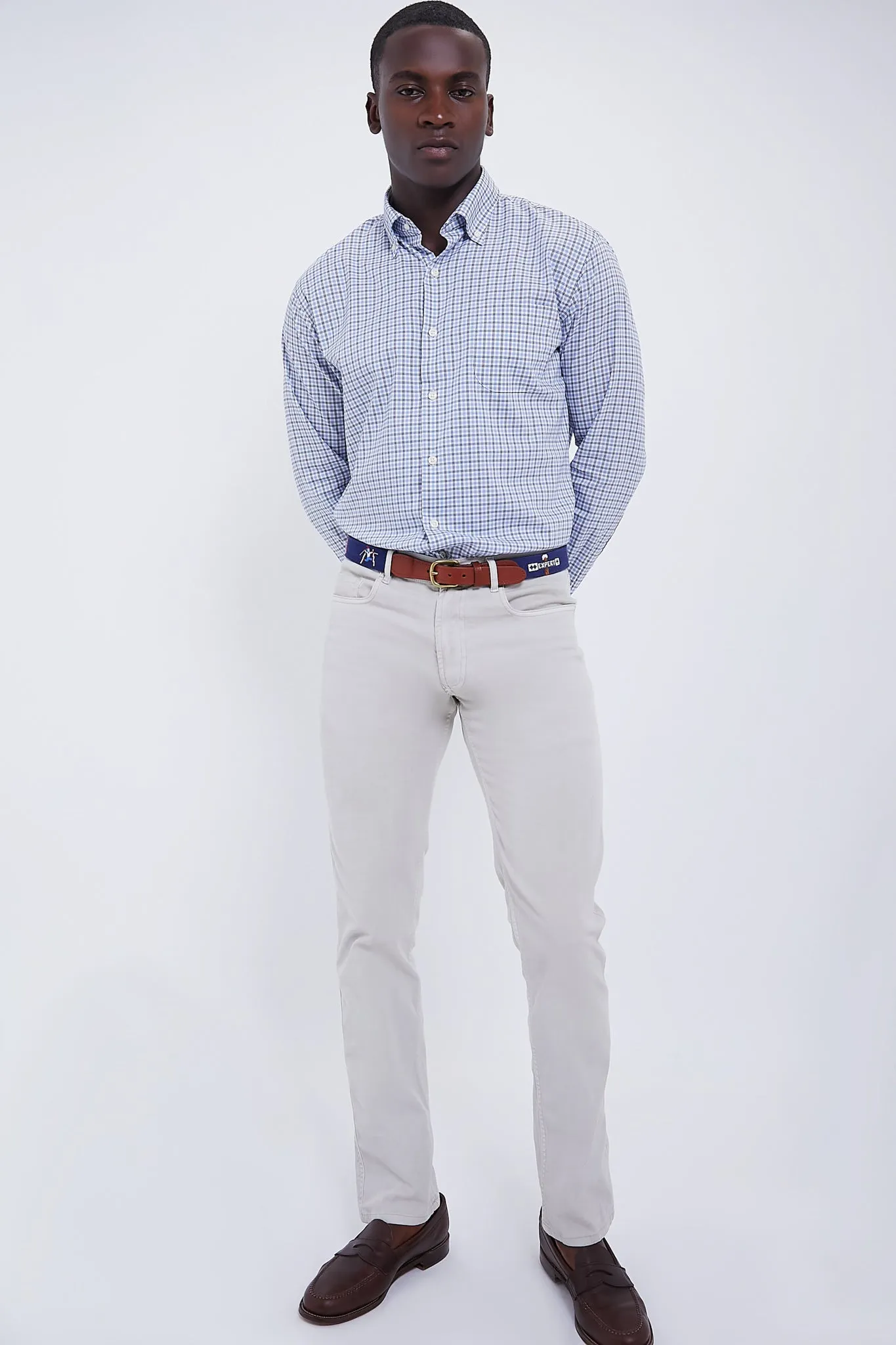 Navy Ski Life Needlepoint Belt sold by Tuckernuck product image thumbnail 3