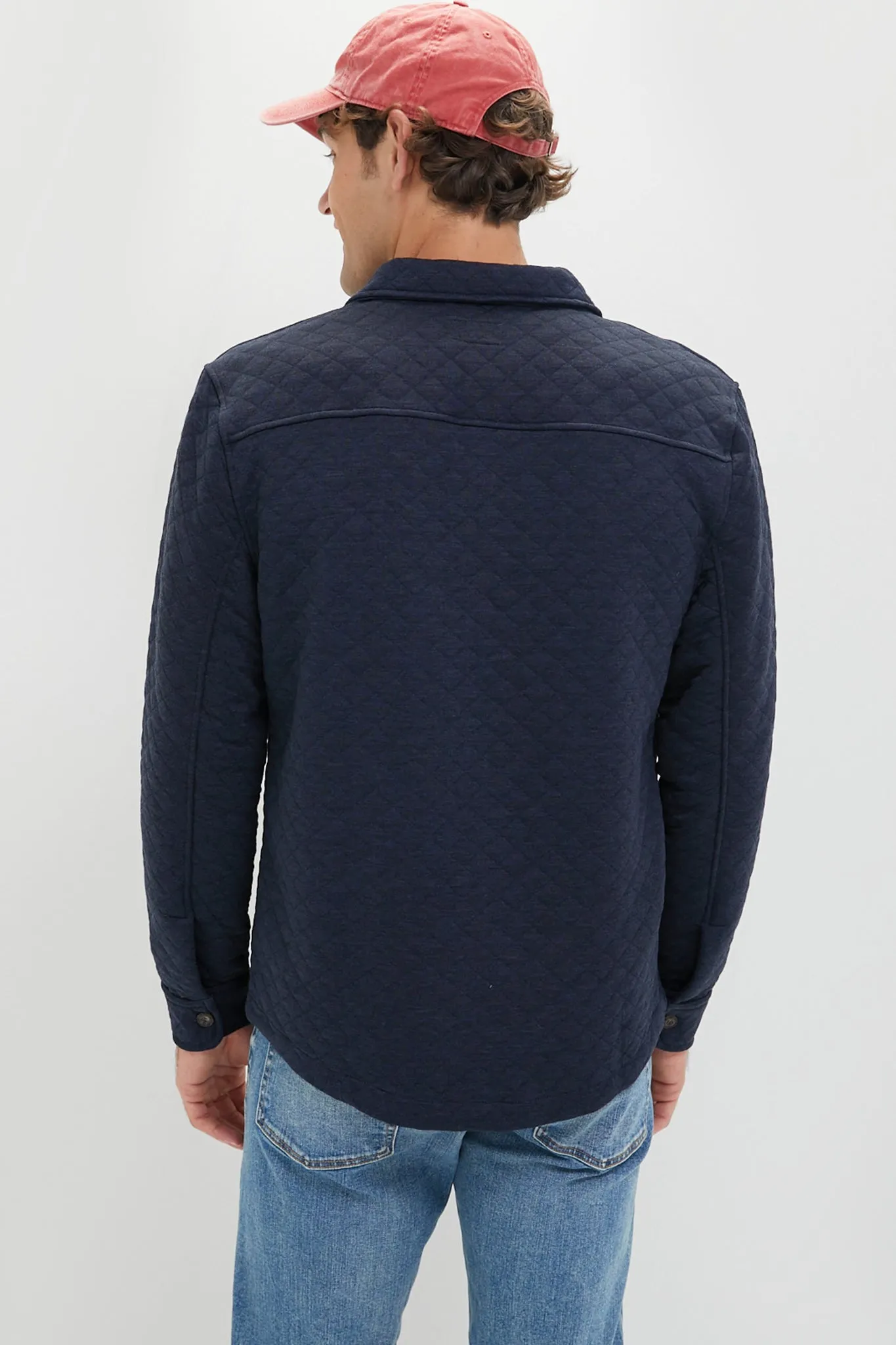 Navy Heavyweight Corbet Overshirt sold by Tuckernuck product image thumbnail 4