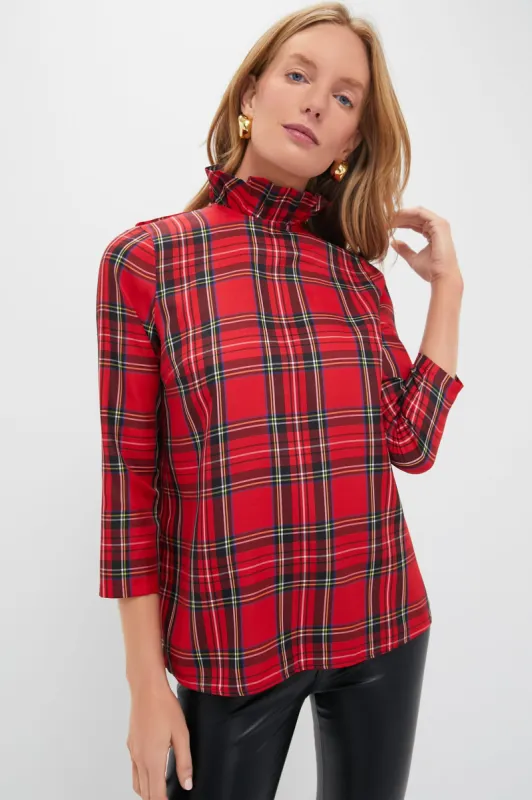 Royal Stewart Tartan Faye Blouse sold by Tuckernuck