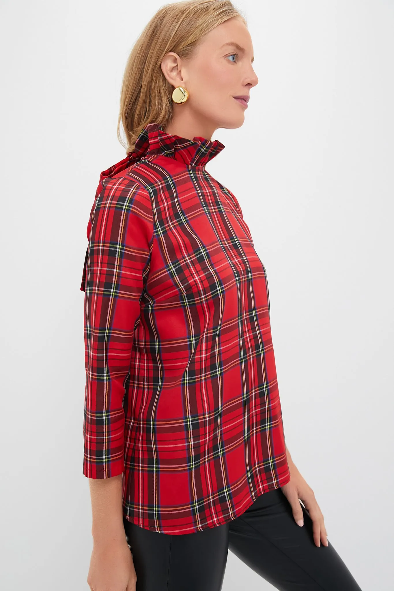Royal Stewart Tartan Faye Blouse sold by Tuckernuck product image thumbnail 3
