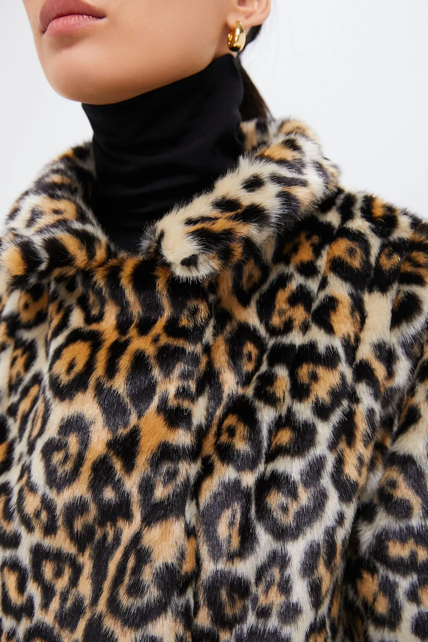 Leopard Vegan Fur Coat sold by Tuckernuck product image thumbnail 5
