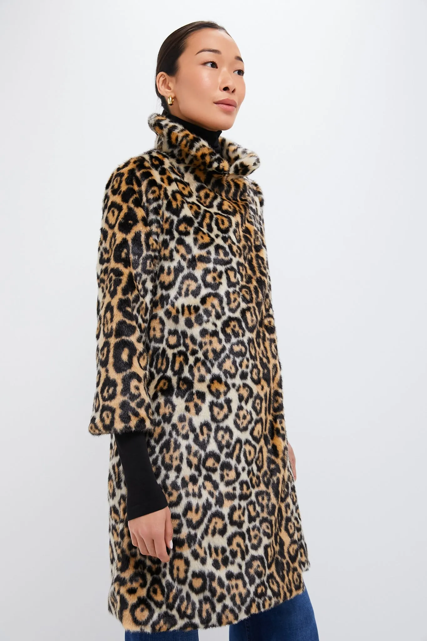 Leopard Vegan Fur Coat sold by Tuckernuck product image thumbnail 3