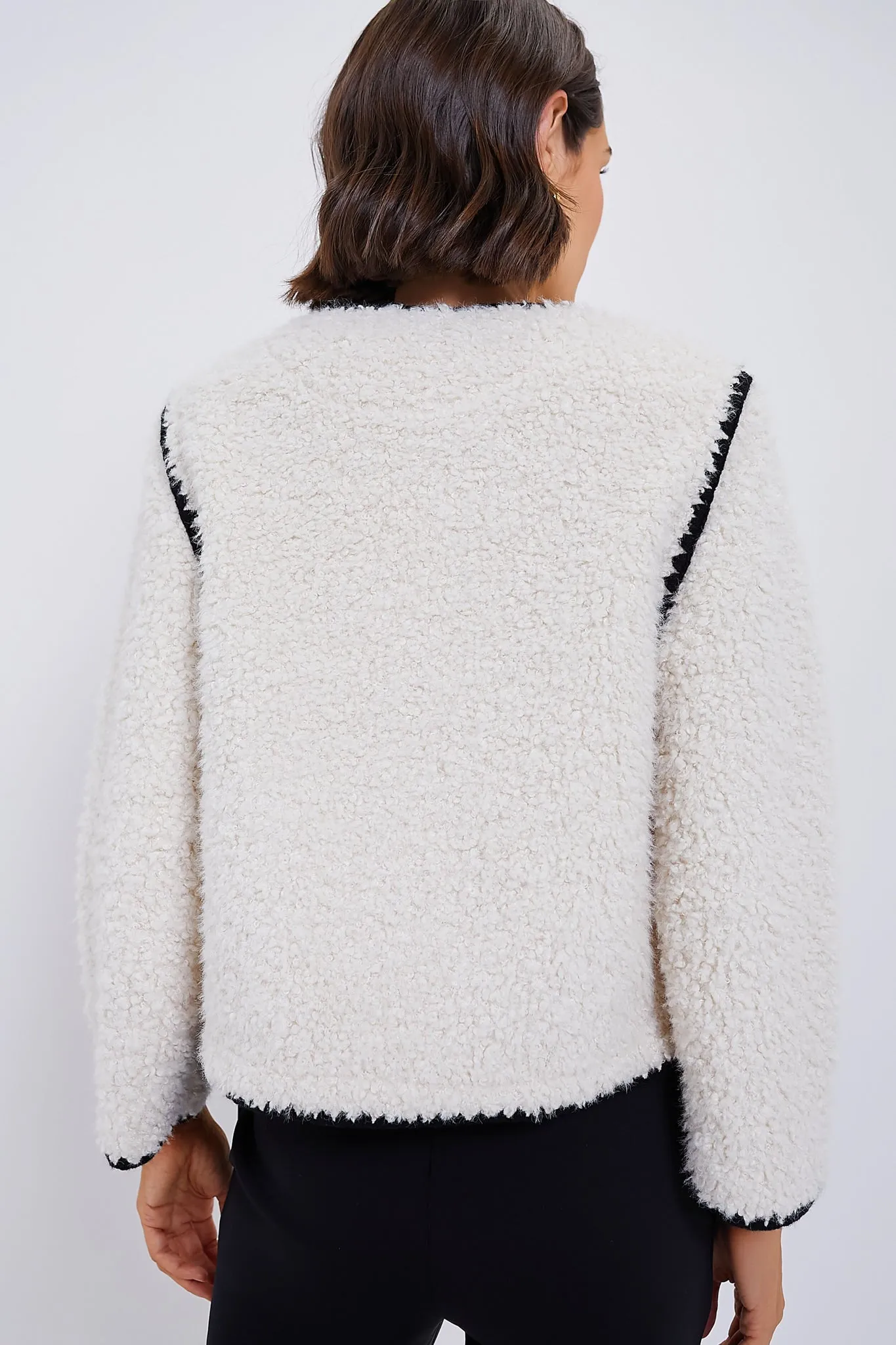 Cream & Black Trim Audrey Jacket sold by Tuckernuck product image thumbnail 4