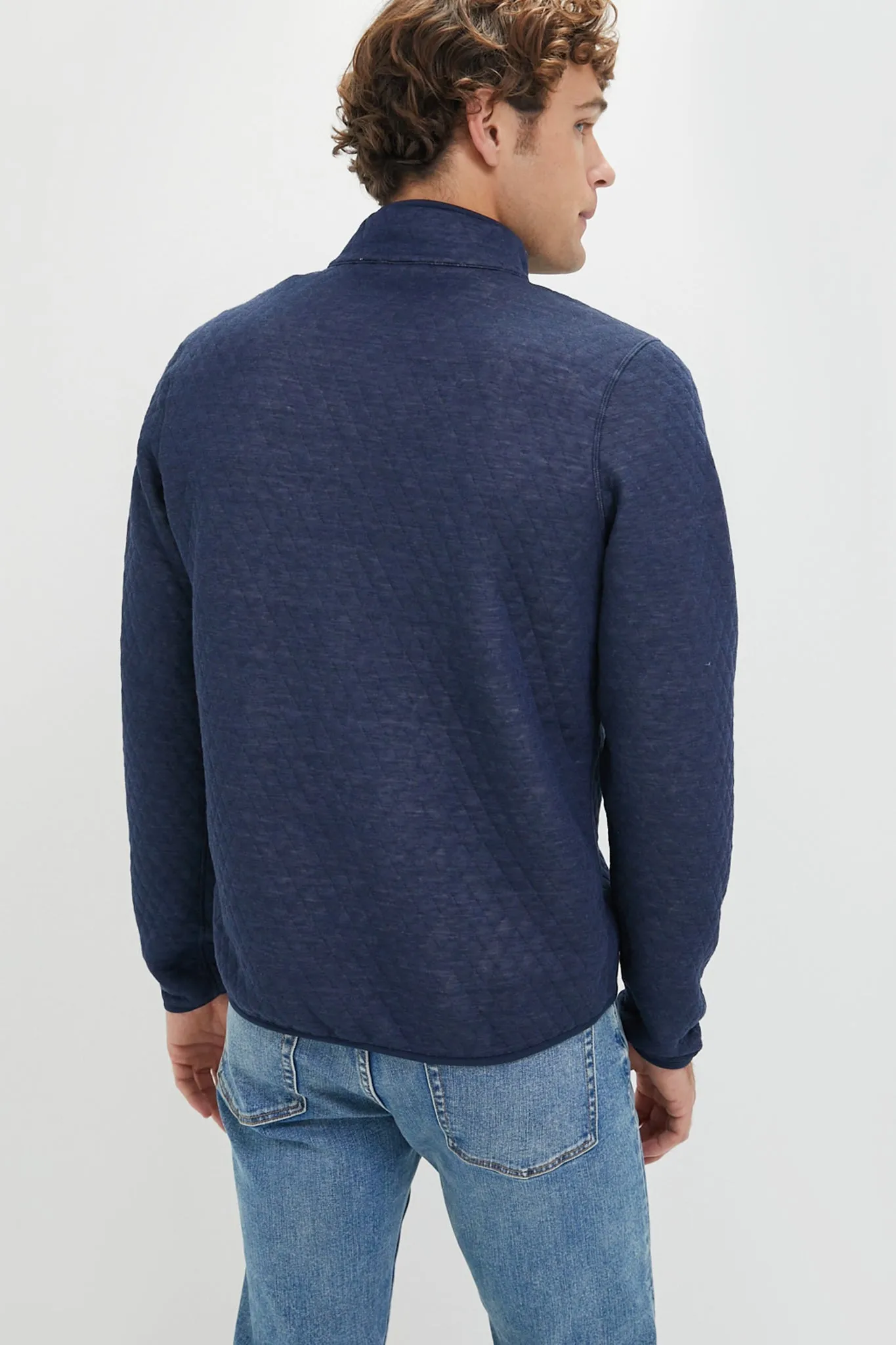 Navy Oat Corbet Reversible Pullover sold by Tuckernuck product image thumbnail 5