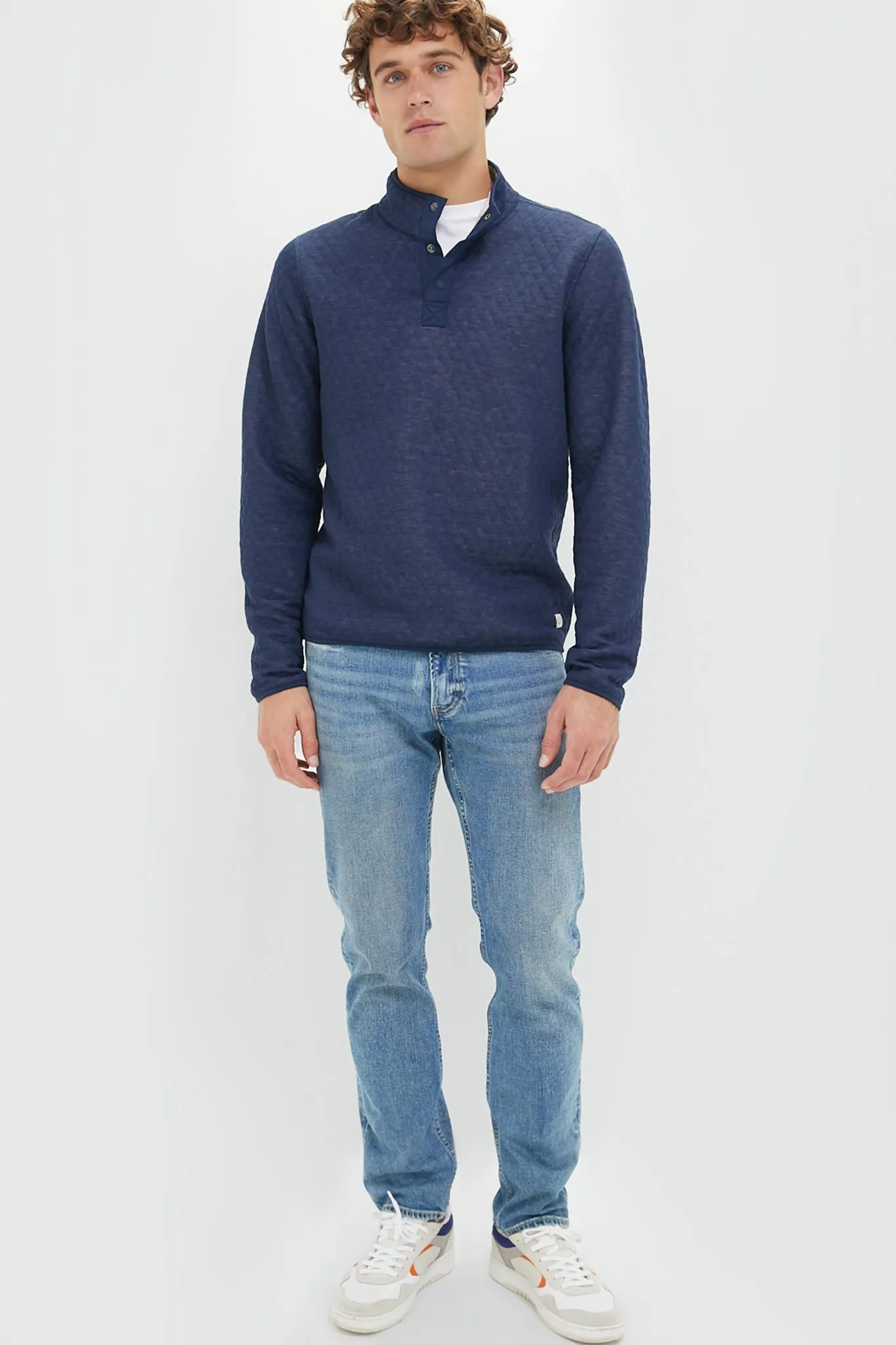 Navy Oat Corbet Reversible Pullover sold by Tuckernuck product image thumbnail 3