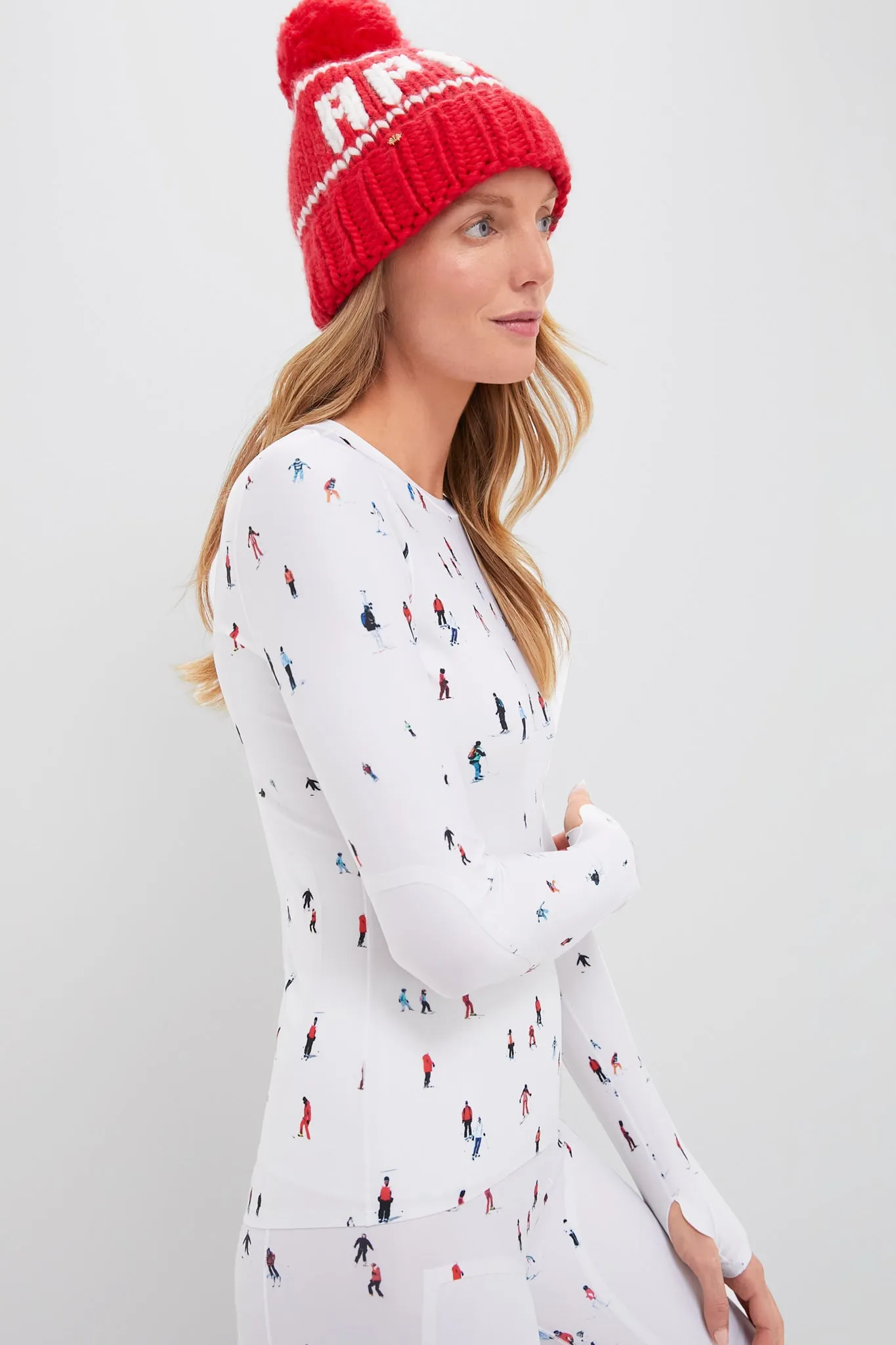 Dede Ski Print Perfect Longsleeve Active Tee sold by Tuckernuck product image thumbnail 3