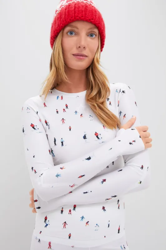 Dede Ski Print Perfect Longsleeve Active Tee made by Tuckernuck
