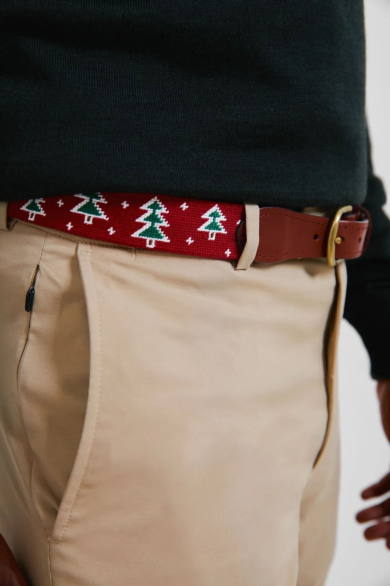 Oh Christmas Tree Needlepoint Belt sold by Tuckernuck product image thumbnail 2