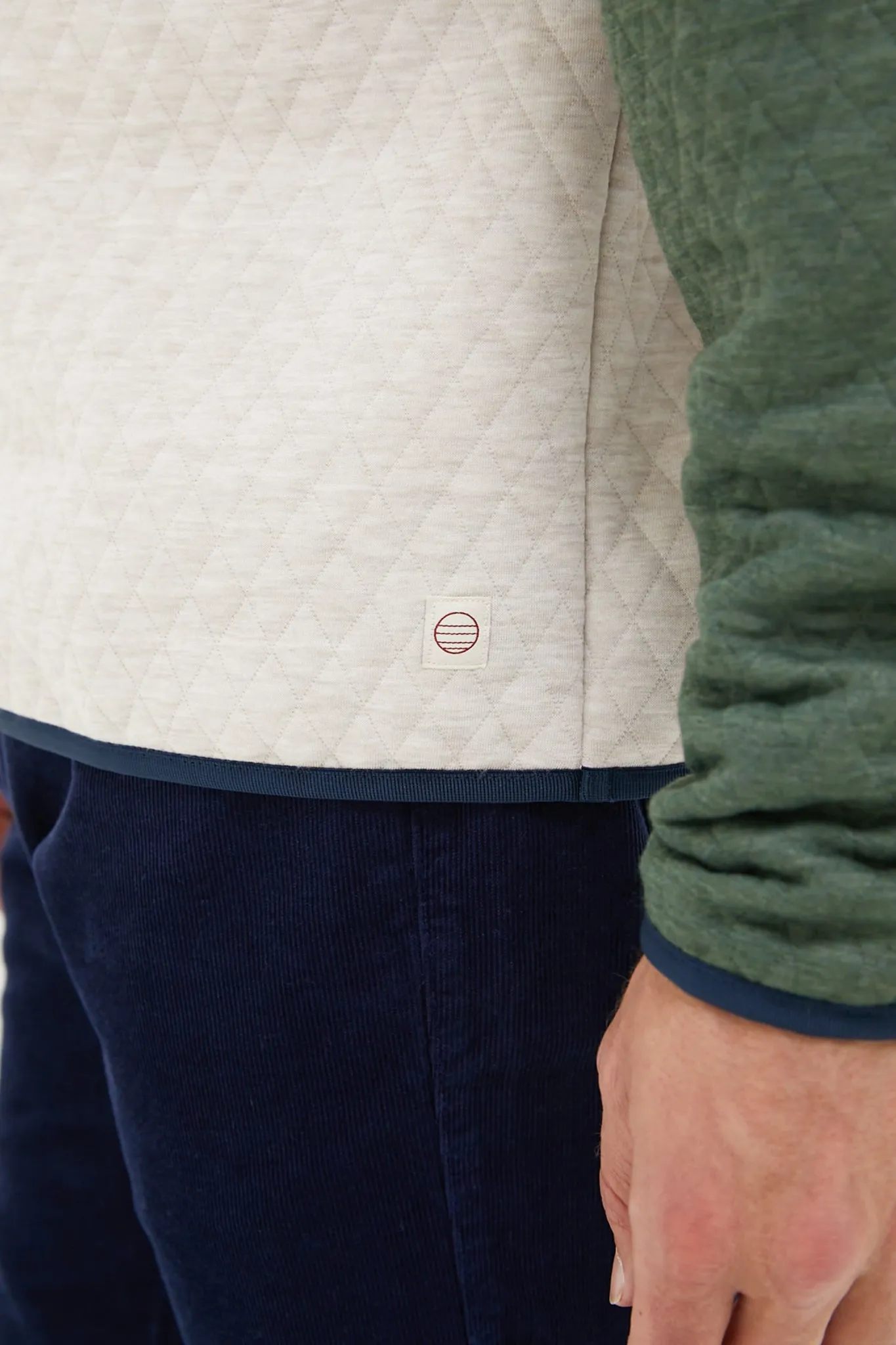 Green Oat Colorblock Corbet Pullover sold by Tuckernuck product image thumbnail 5