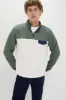 Green Oat Colorblock Corbet Pullover sold by Tuckernuck