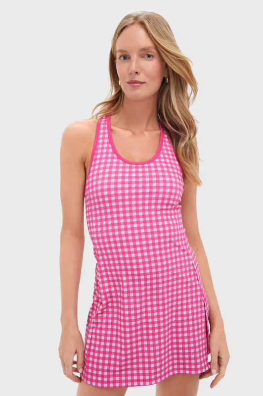 Gingham Sleeveless Dry Wick Tennis Dress sold by Tuckernuck