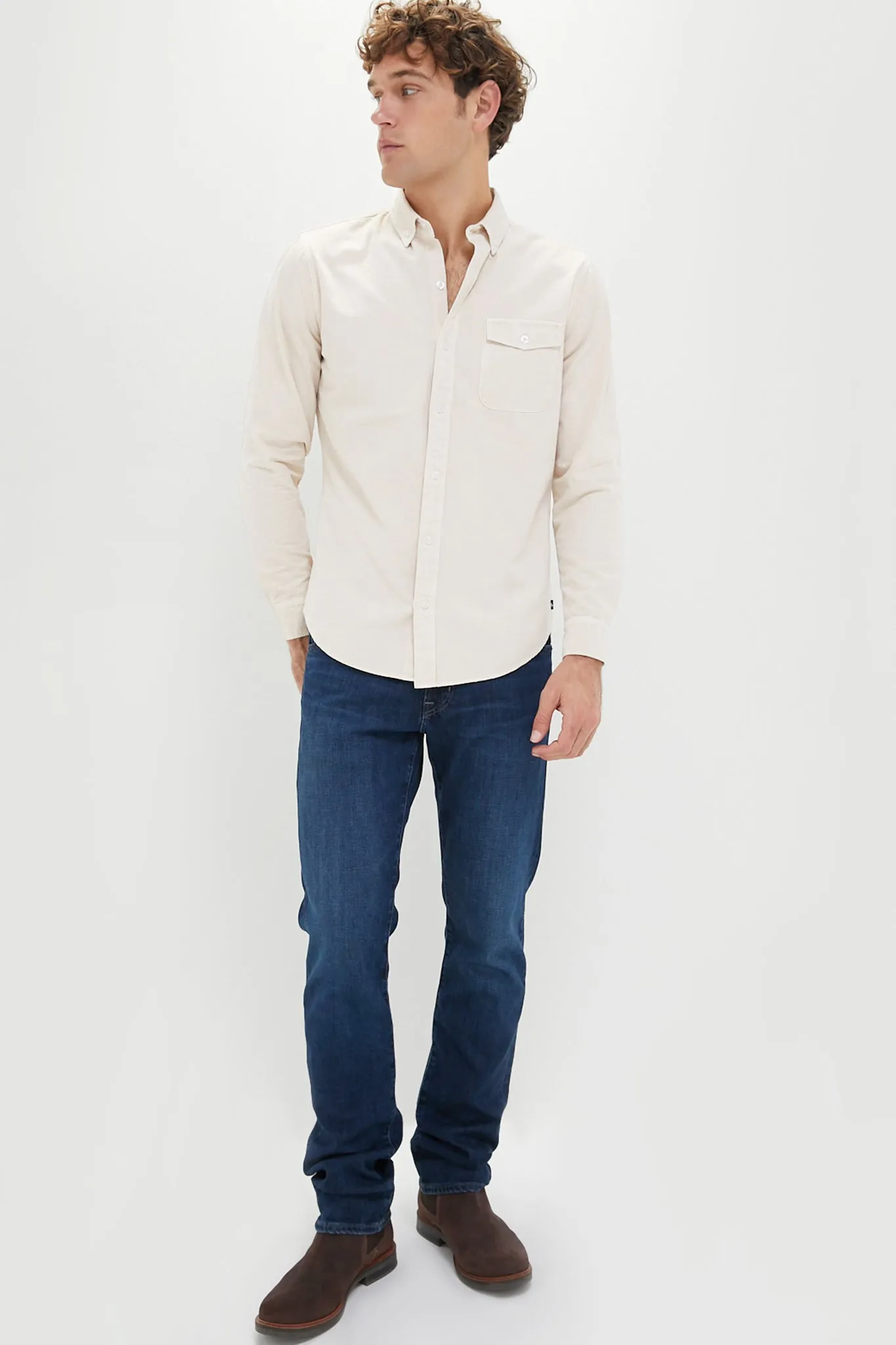 Sandstone Washed Denim Shirt sold by Tuckernuck product image thumbnail 2