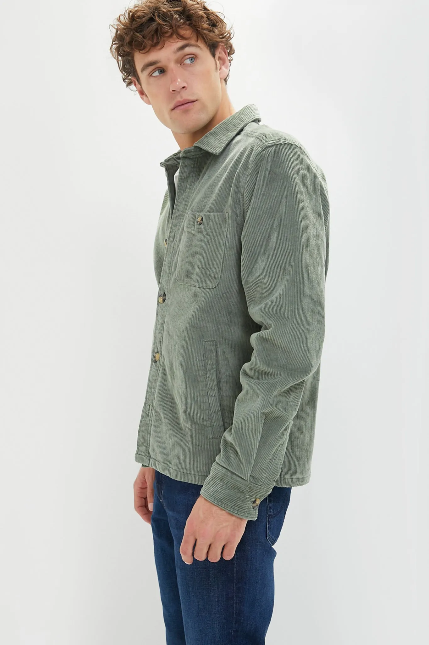 Mallard Green Max Broken in Overshirt sold by Tuckernuck product image thumbnail 3