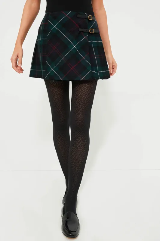 Tartan Twill Mini Wrap Skirt sold by Tuckernuck