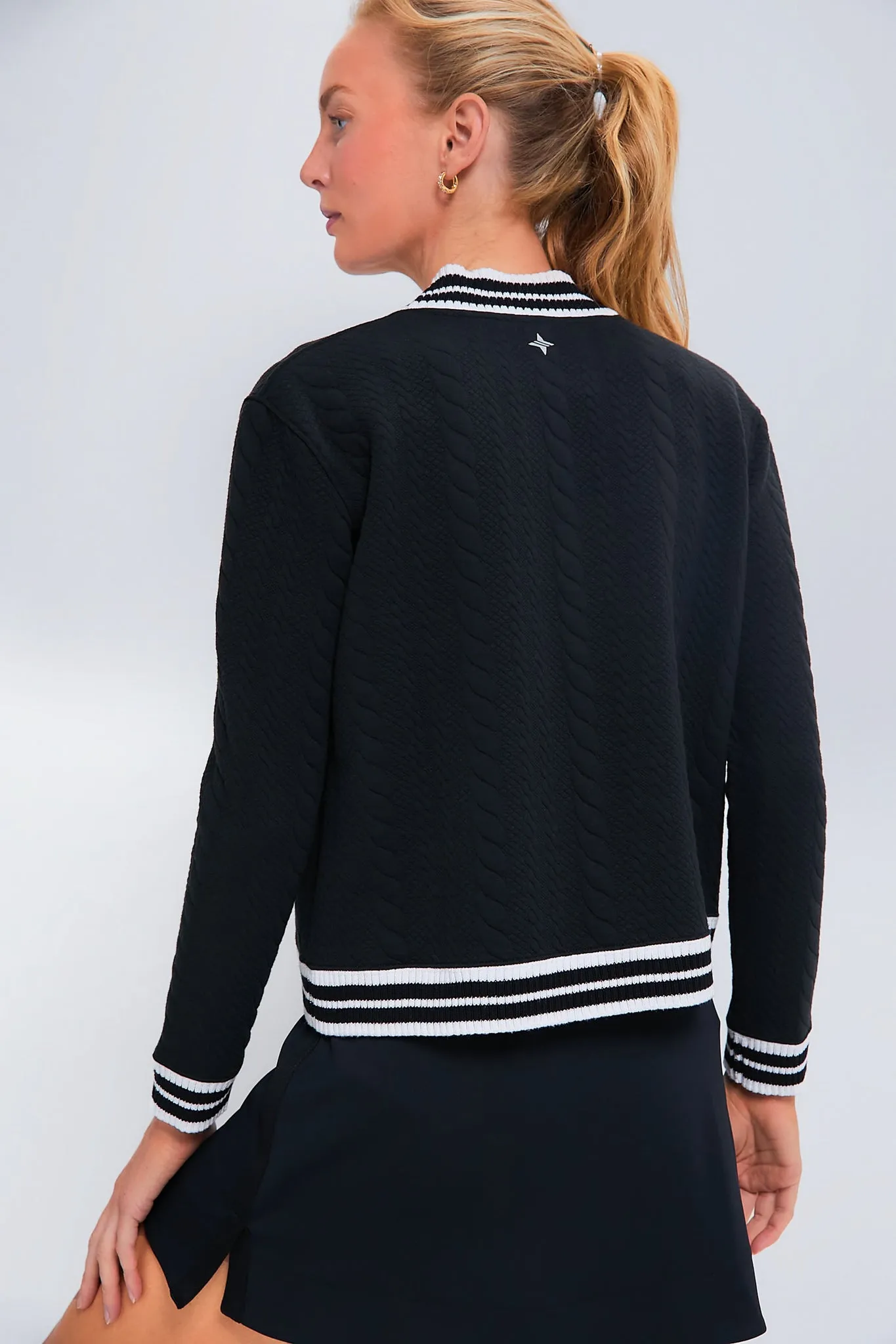 Black Cable Charley Cardigan sold by Tuckernuck product image thumbnail 4