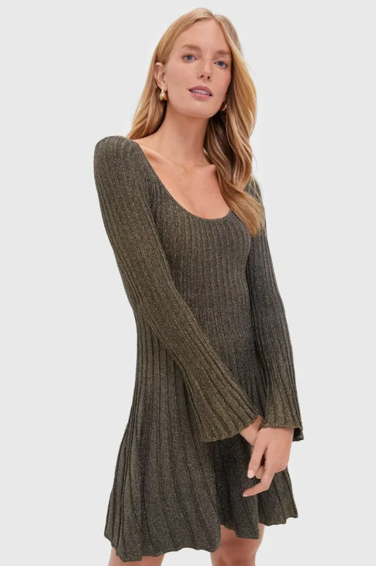 Metallic Gold Raquel Dress sold by Tuckernuck