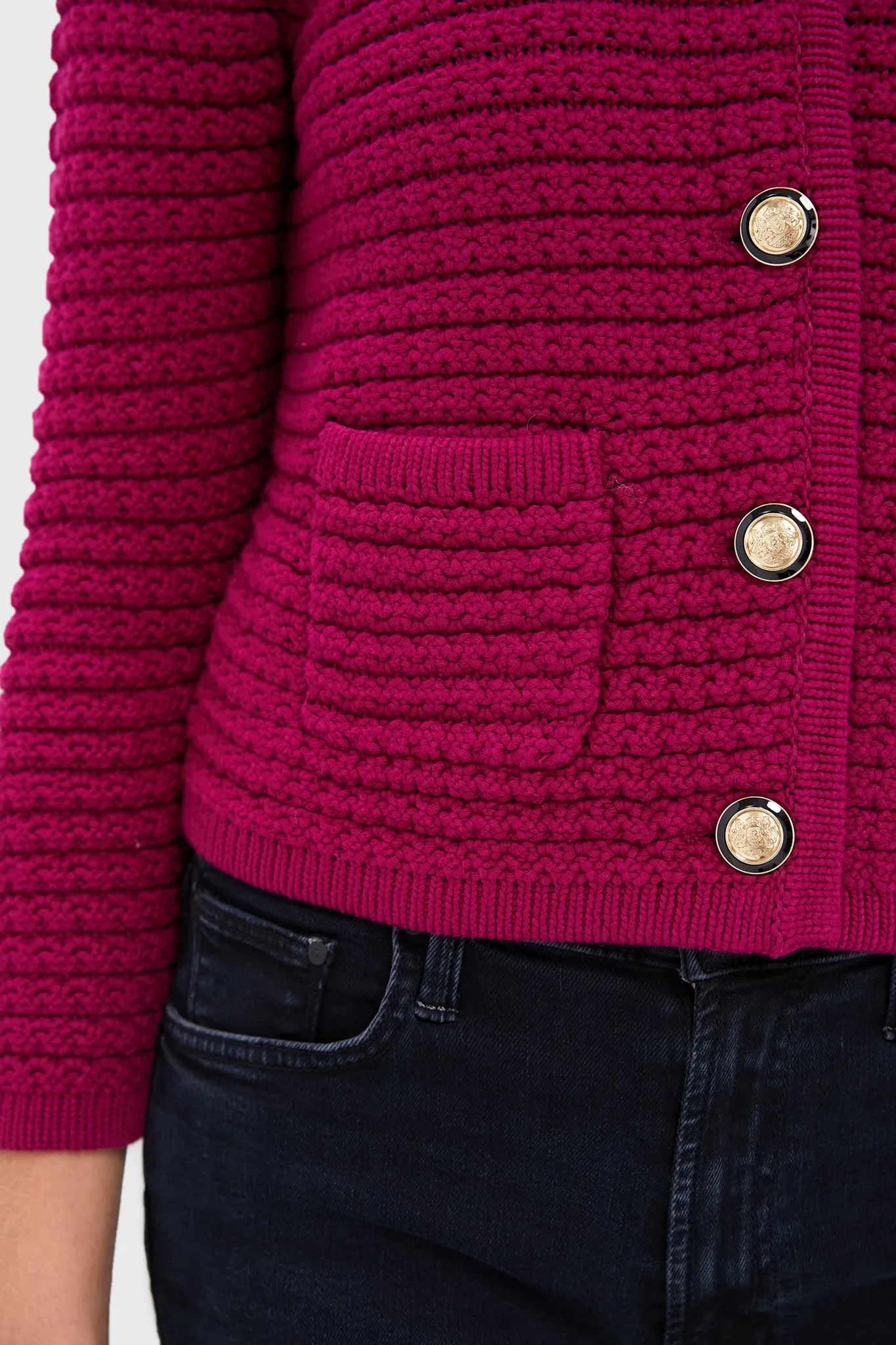 Fuchsia Gaspard Cardigan sold by Tuckernuck product image thumbnail 5