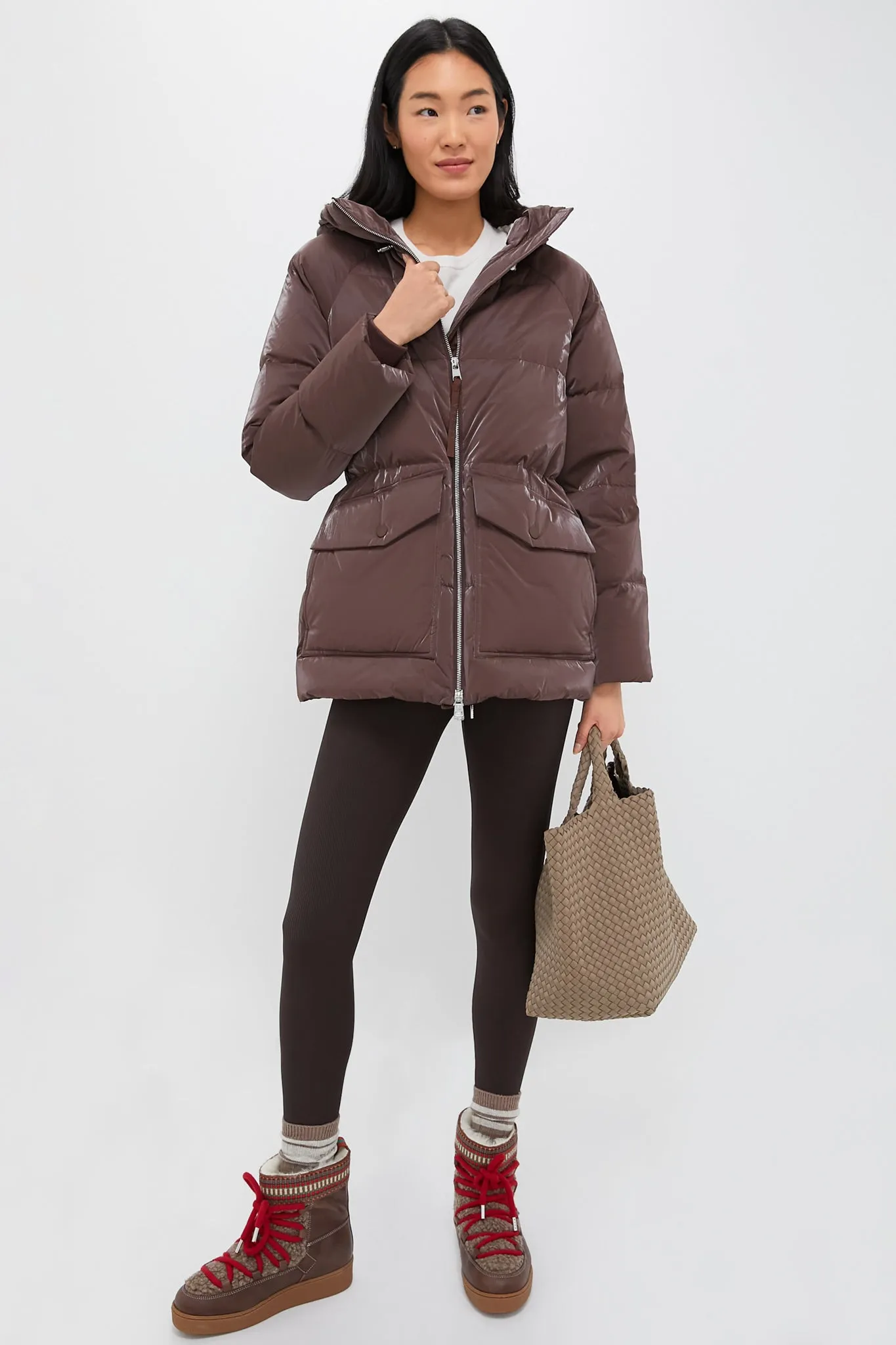 Dark Brown and Multi Cosmos Leather Wool-Lined Boots sold by Tuckernuck product image thumbnail 3