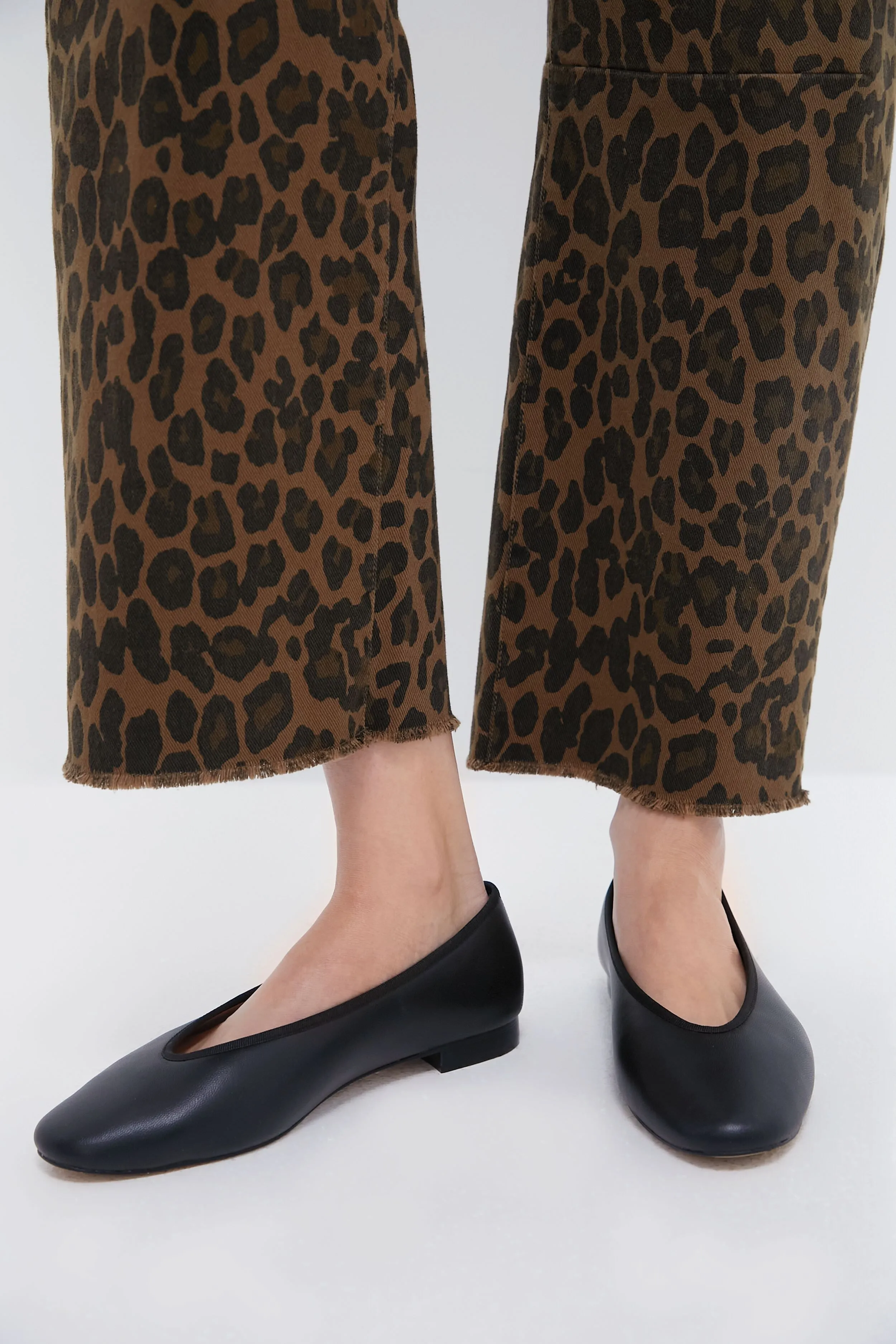 Black Leather Nina Flats sold by Tuckernuck product image thumbnail 3