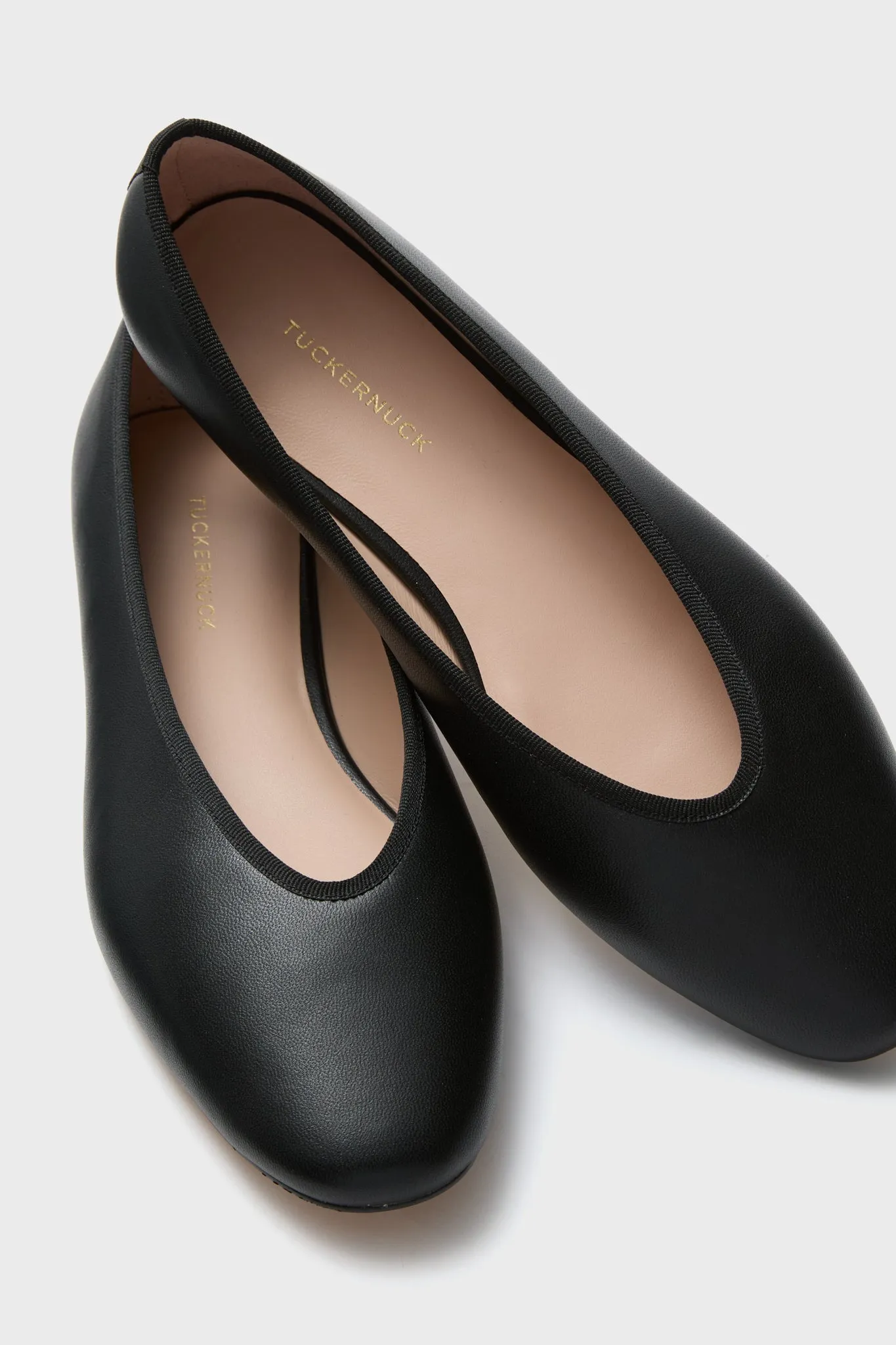 Black Leather Nina Flats sold by Tuckernuck product image thumbnail 5