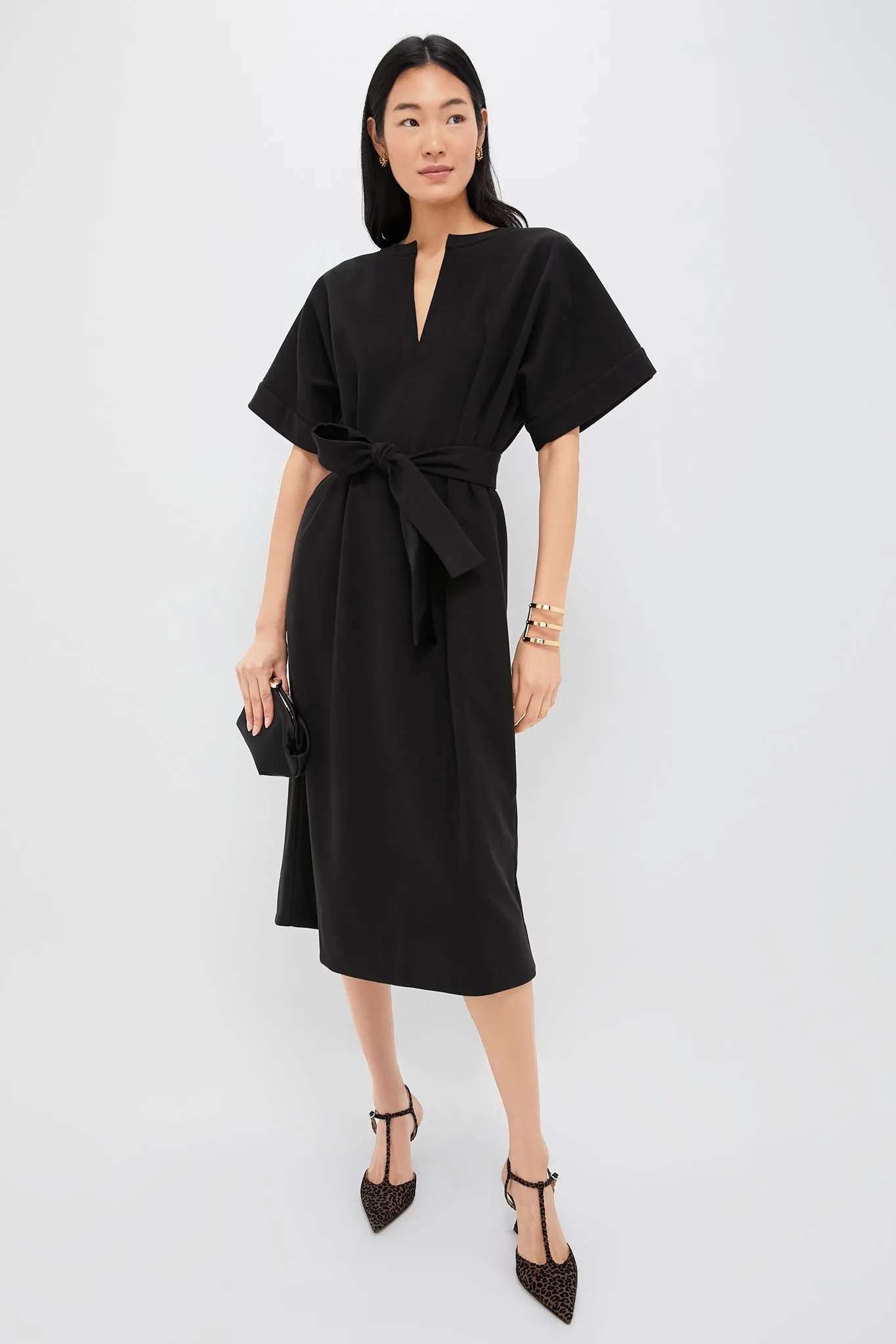 Black Double Face Flannel Gianna Dress sold by Tuckernuck product image thumbnail 2