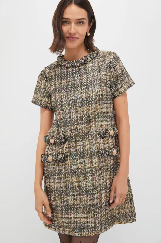 Multicolor Shimmer Tweed Jackie Dress made by Tuckernuck
