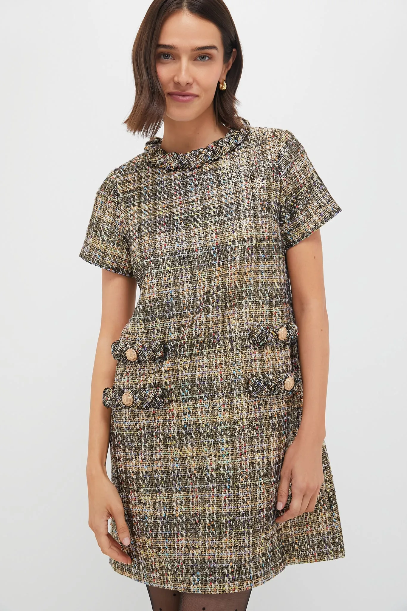 Multicolor Shimmer Tweed Jackie Dress sold by Tuckernuck