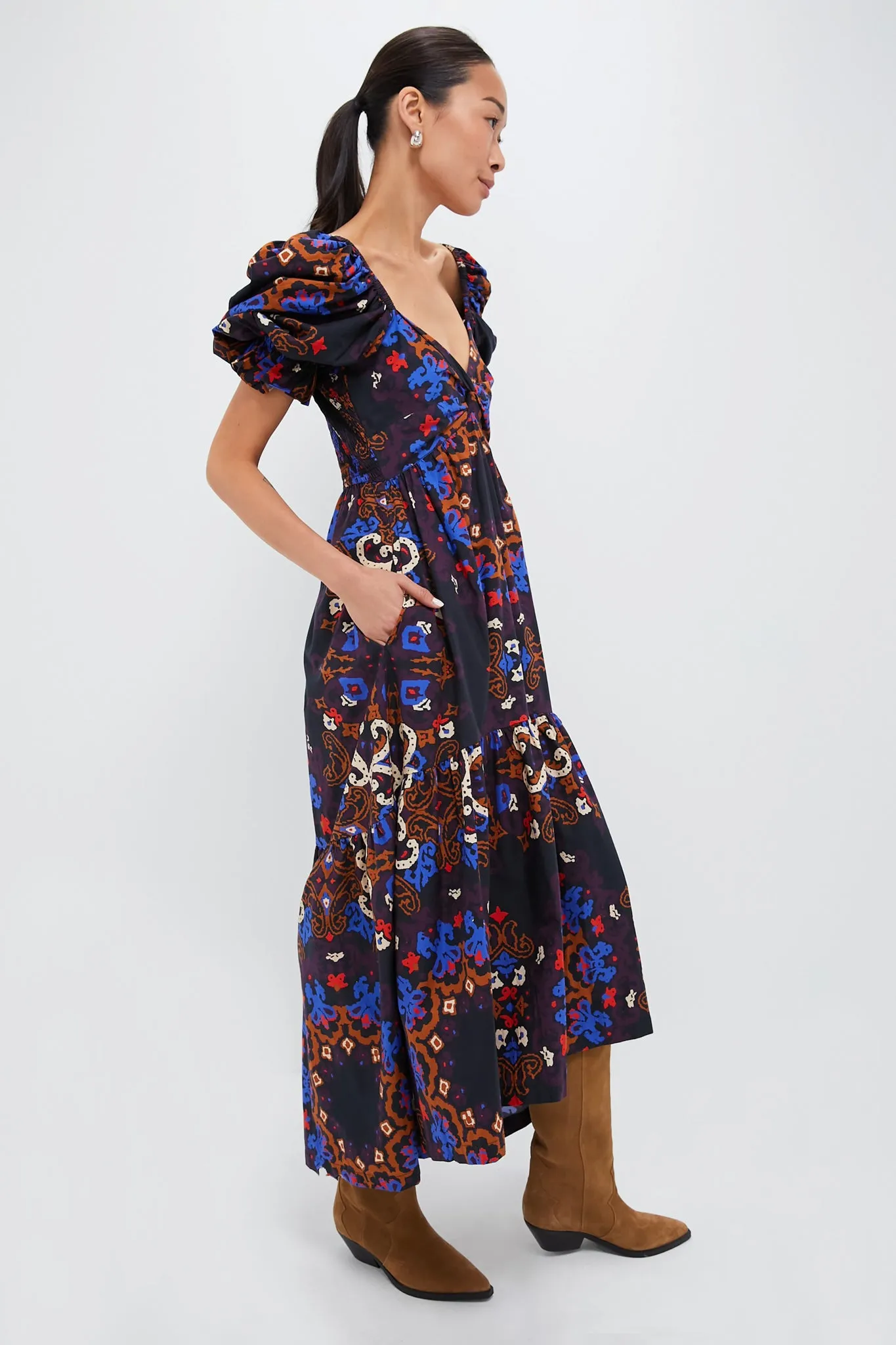 Venezia Print Jewel Ankle Dress sold by Tuckernuck product image thumbnail 3