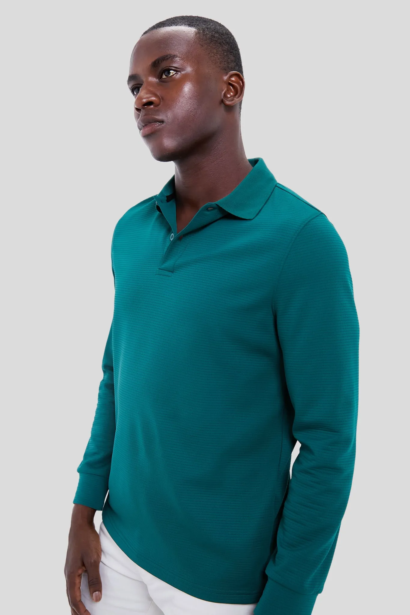 British Racing Green Cordova Long Sleeve Polo sold by Tuckernuck product image thumbnail 3