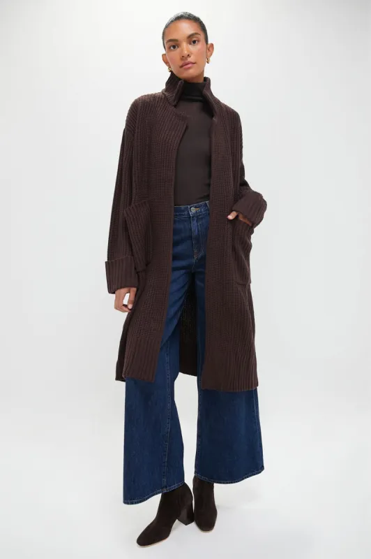 Brown Collar Coatigan sold by Tuckernuck