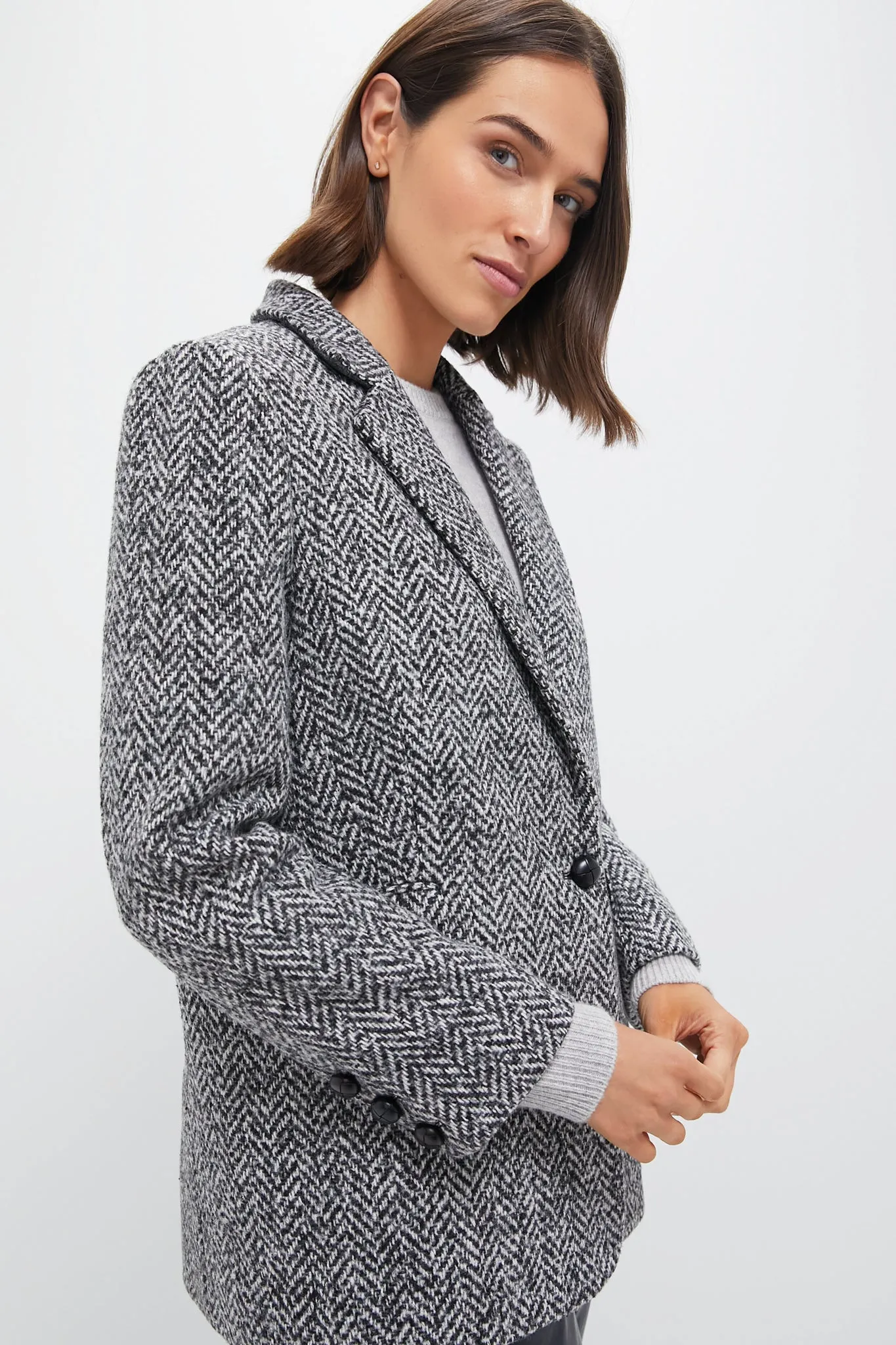 Grey Tweed Julianna Blazer sold by Tuckernuck product image thumbnail 3