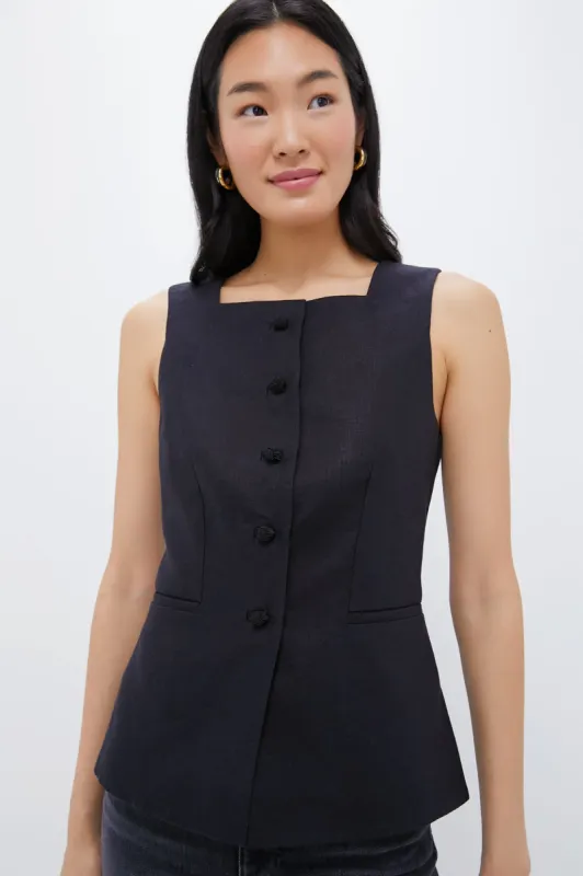 Black Rio Vest sold by Tuckernuck