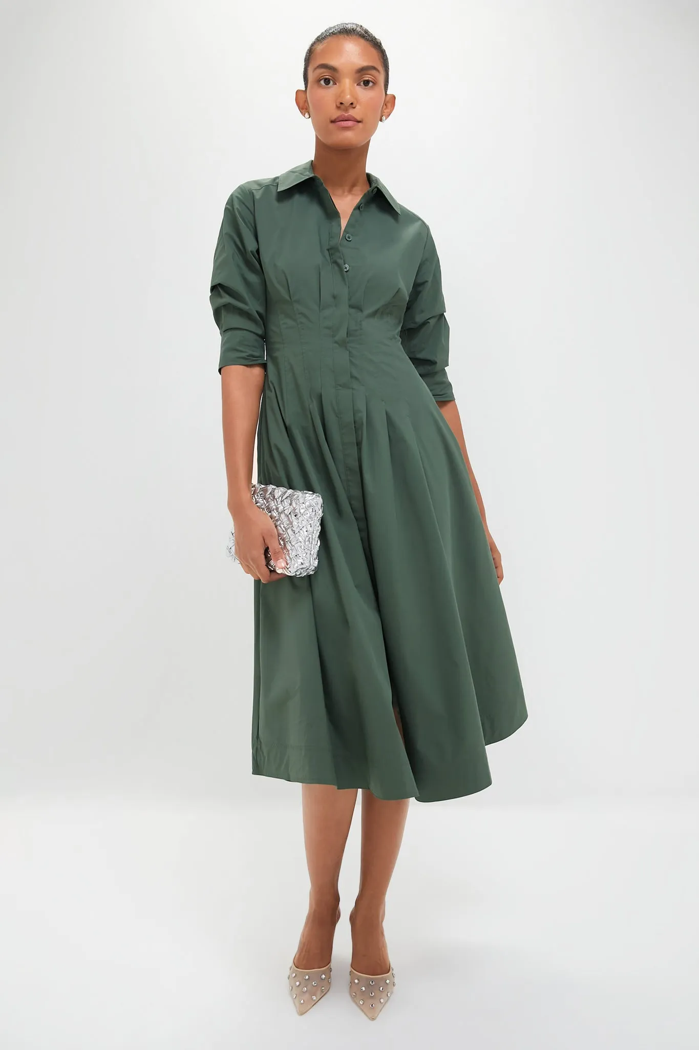 Botanical Jazz Pintuck Midi Dress sold by Tuckernuck product image thumbnail 2