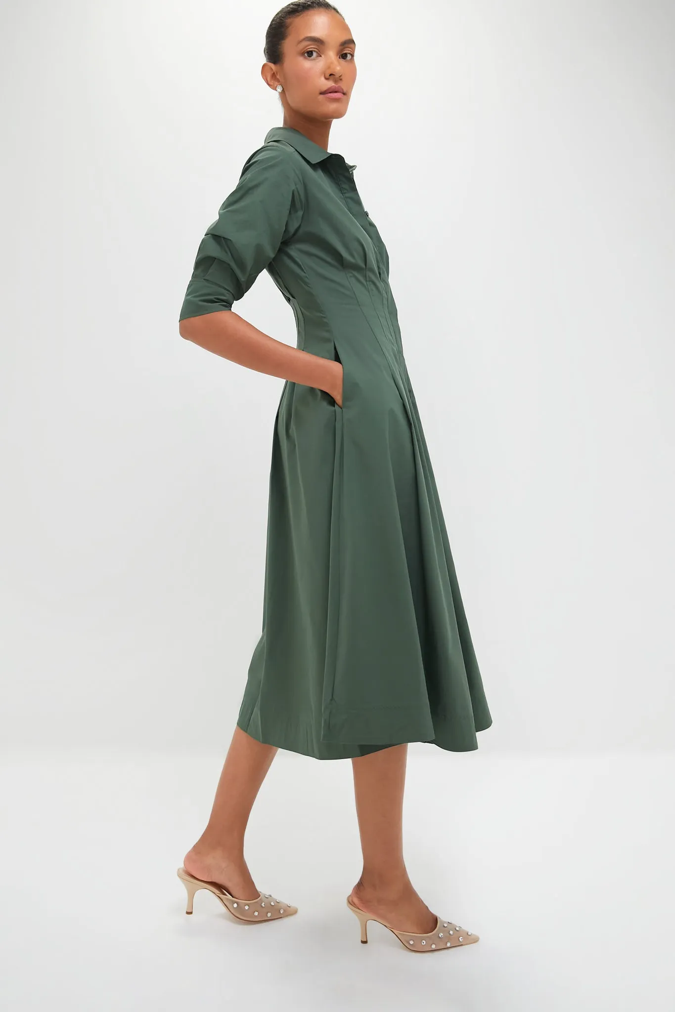 Botanical Jazz Pintuck Midi Dress sold by Tuckernuck product image thumbnail 3