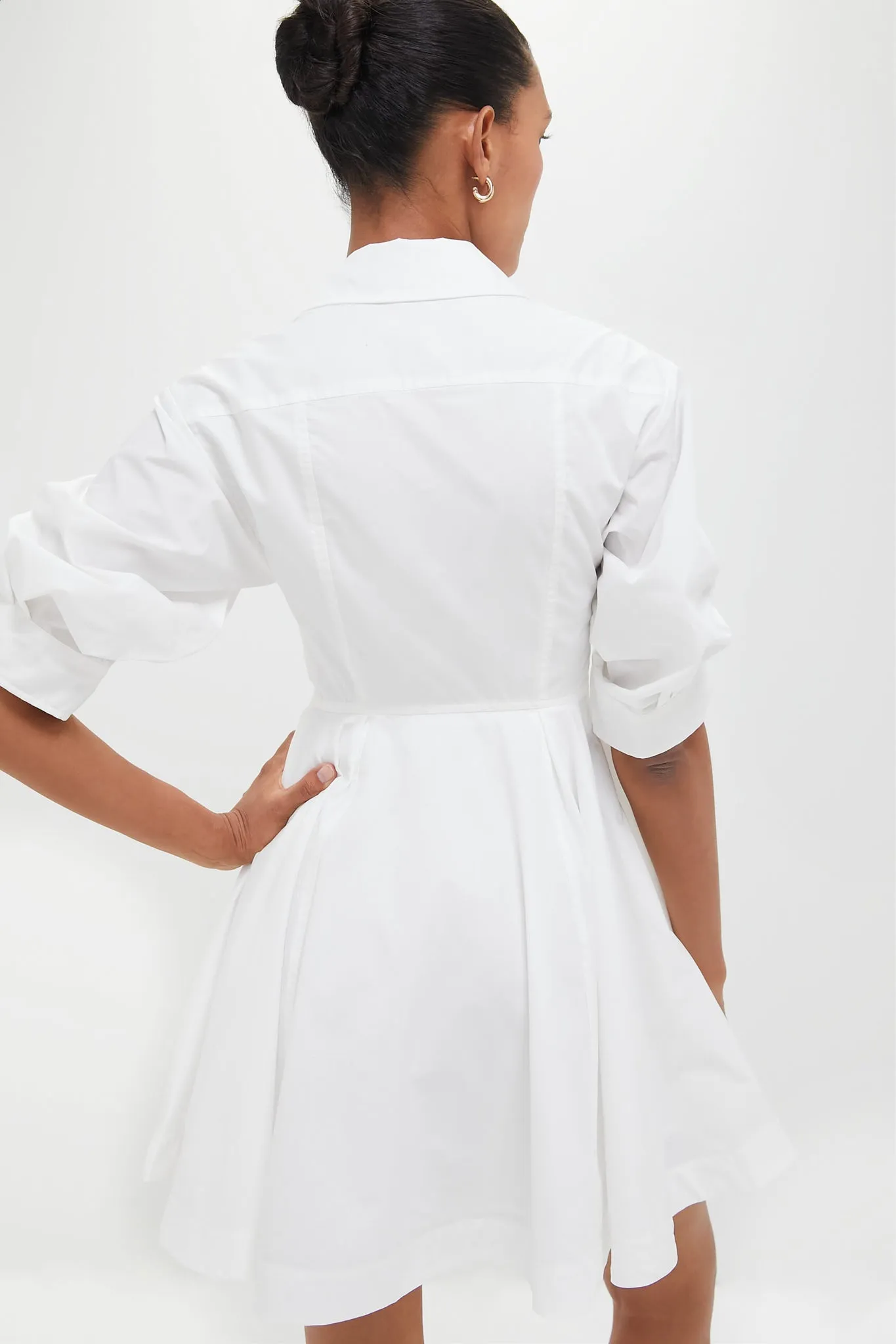 White Jazzie Short Sleeve Mini Dress sold by Tuckernuck product image thumbnail 4