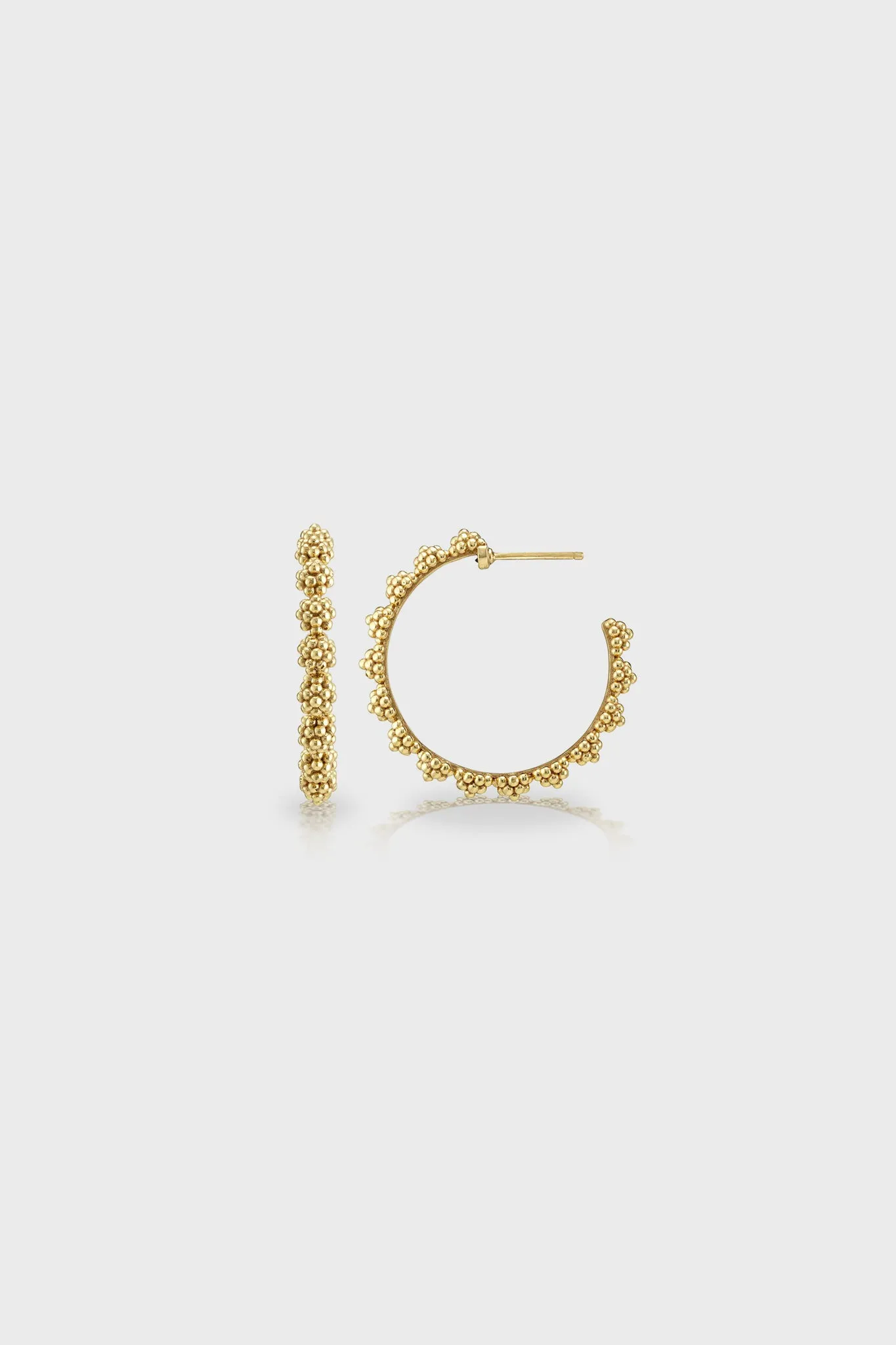 Gold Berry Icon Medium Hoop Earrings sold by Tuckernuck product image thumbnail 3
