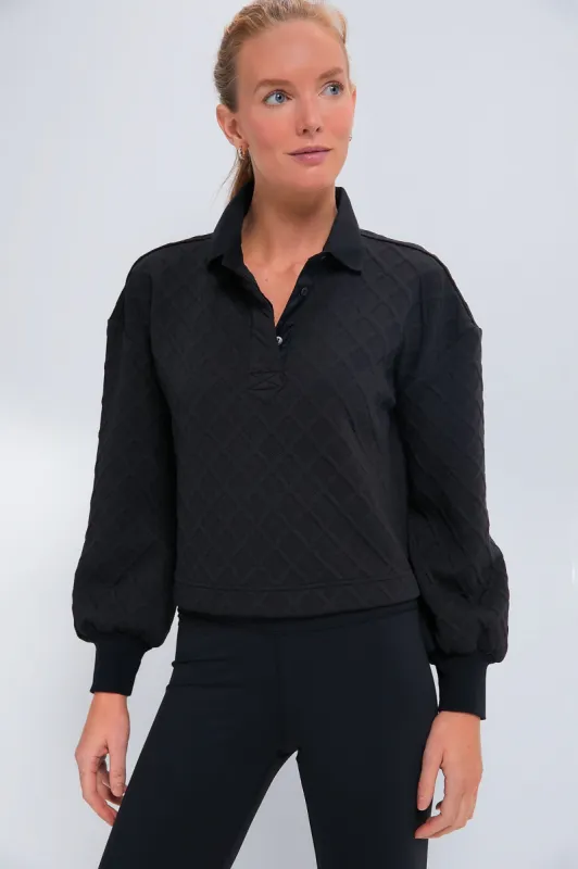 Black Cropped Fallon Sweater sold by Tuckernuck