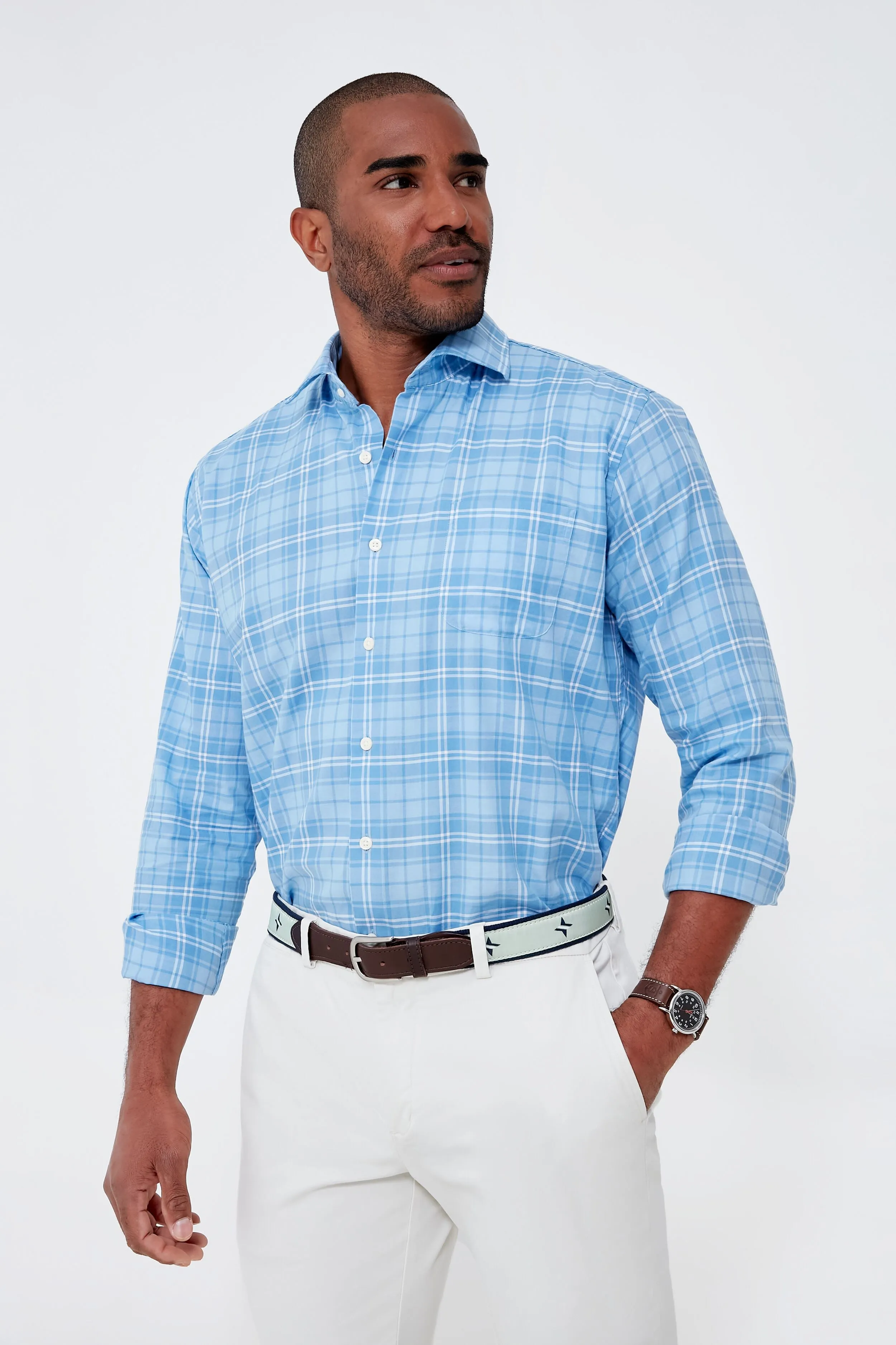 Mint Navy Tuckernuck Leather Tab Belt sold by Tuckernuck product image thumbnail 3