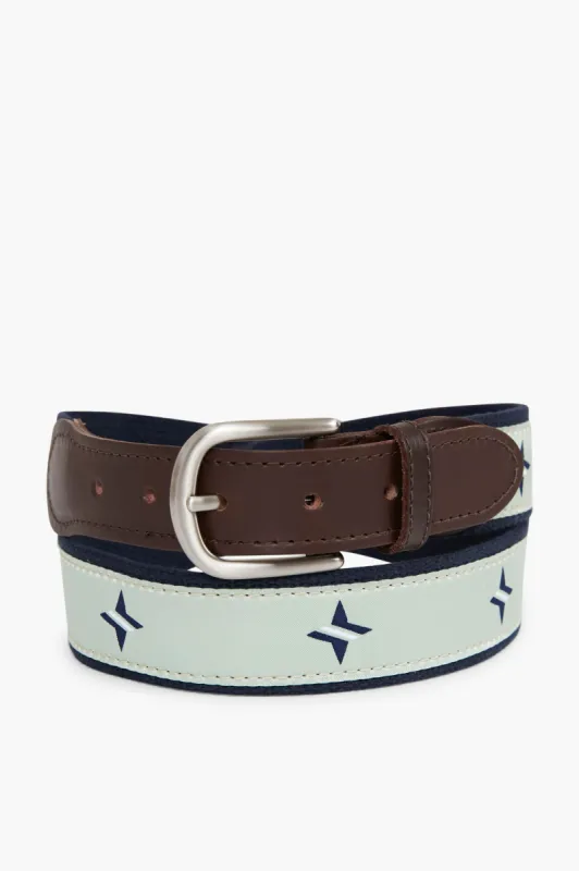 Mint Navy Tuckernuck Leather Tab Belt sold by Tuckernuck