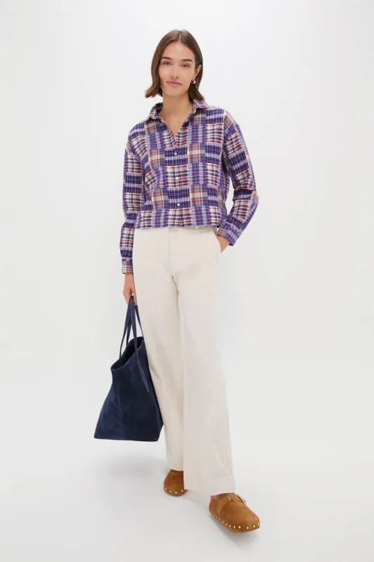 Patchwork Plaid Cropped Jasper Button Down sold by Tuckernuck