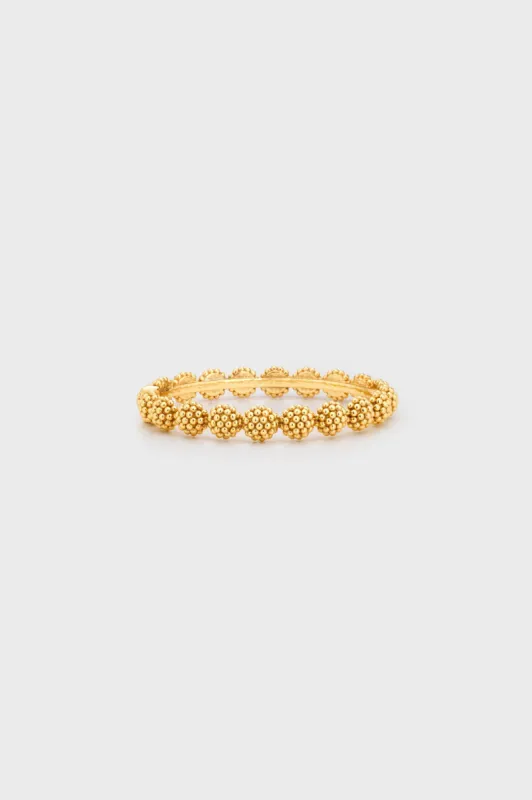 Gold Berry Eternity Hinged Bangle sold by Tuckernuck