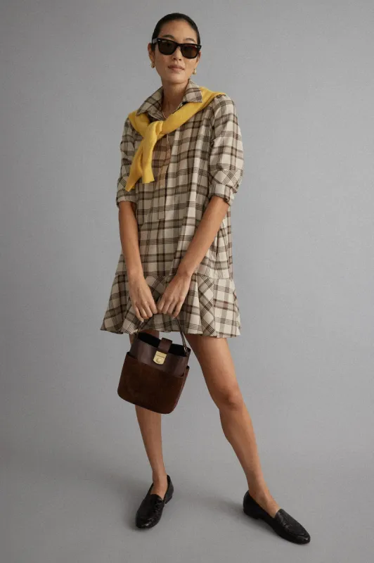 Brown Plaid Callahan Shirt Dress sold by Tuckernuck