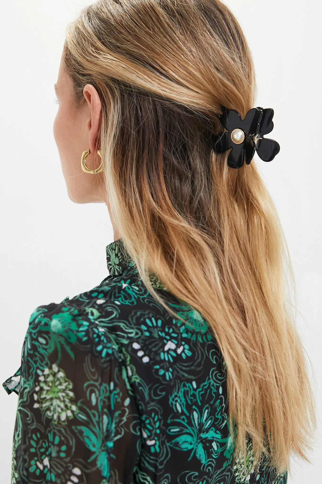 Jet Pearl Lily Claw Clip sold by Tuckernuck product image thumbnail 2