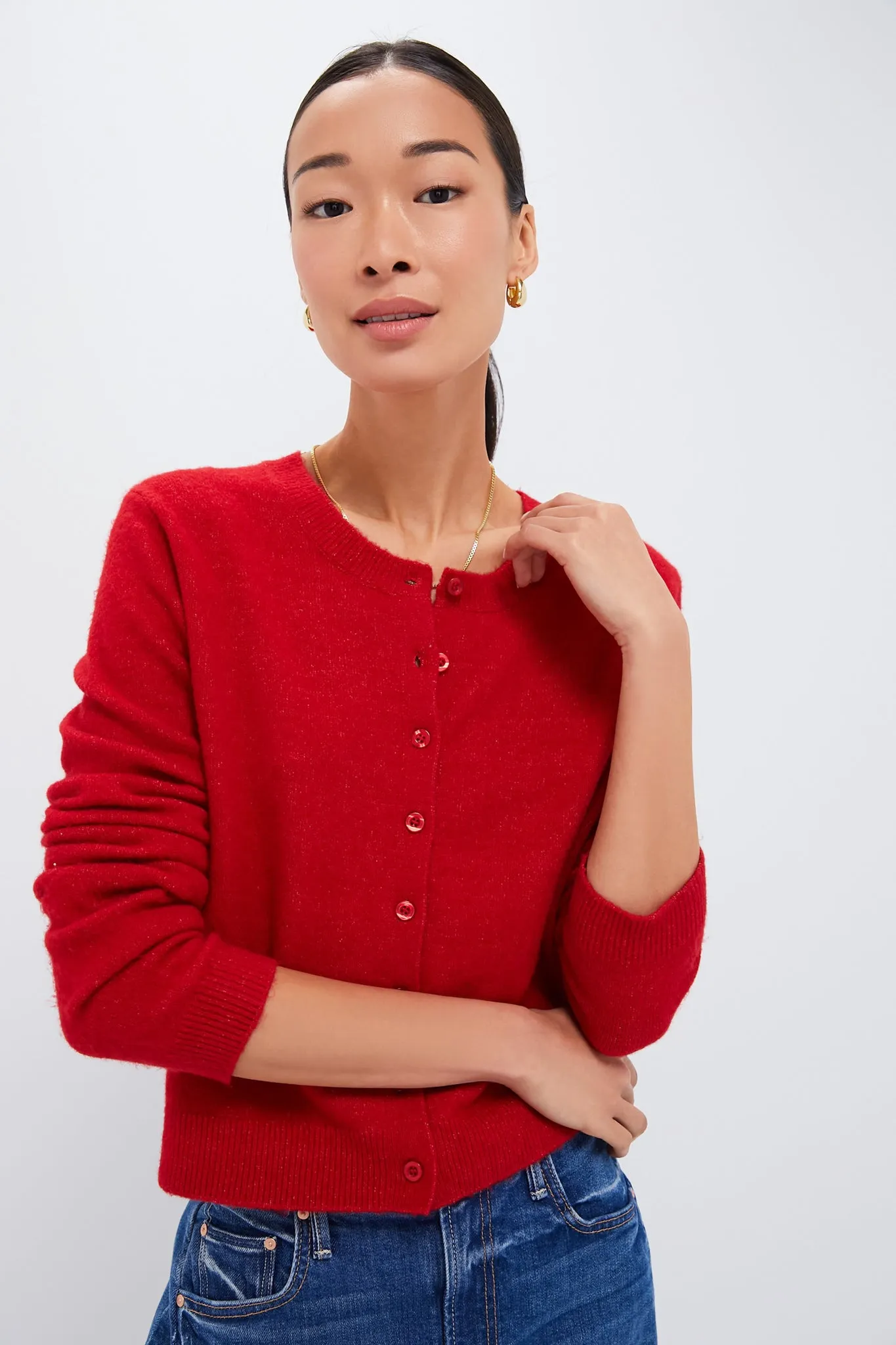 Haute Red Outlook Cardigan sold by Tuckernuck