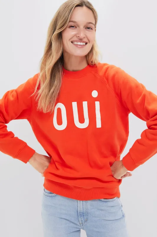 Blood Orange Oui Sweatshirt sold by Tuckernuck