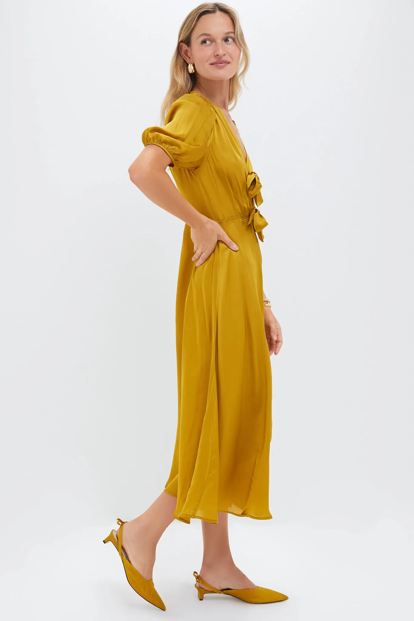 Gold Leaf The Gilded Dress sold by Tuckernuck product image thumbnail 3